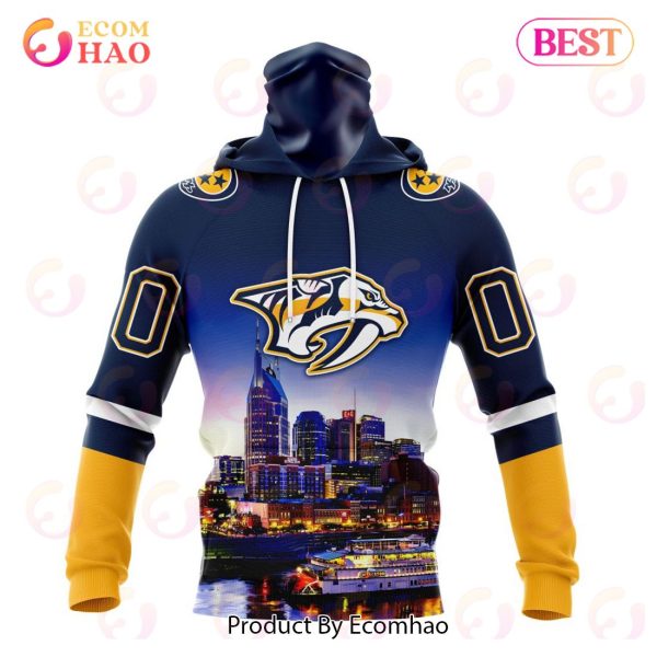 NHL Nashville Predators Special Design With City Skyline 3D Hoodie