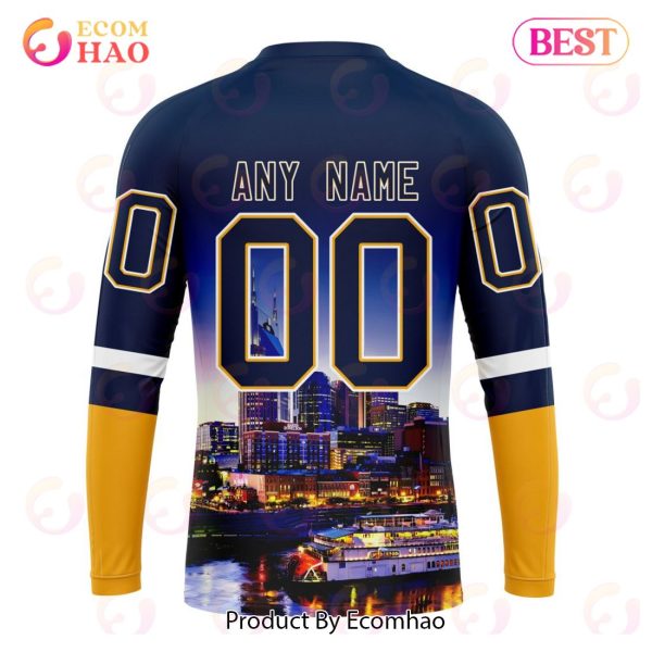 NHL Nashville Predators Special Design With City Skyline 3D Hoodie