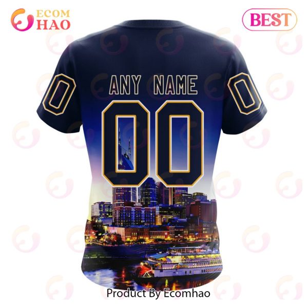 NHL Nashville Predators Special Design With City Skyline 3D Hoodie