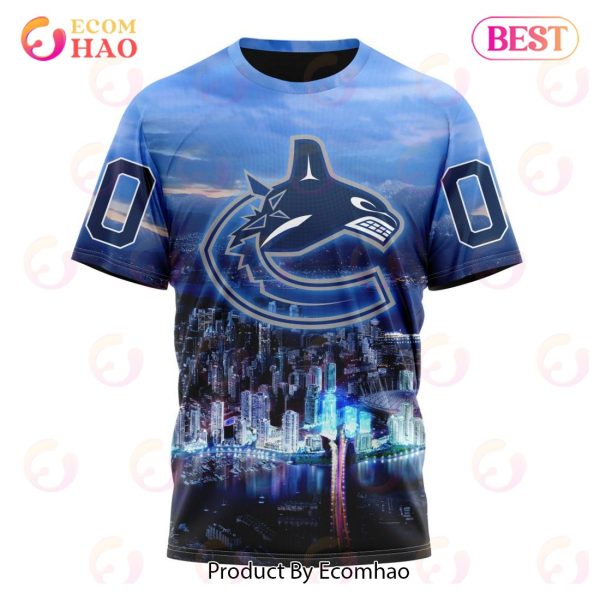 NHL Vancouver Canucks Special Design With City Skyline 3D Hoodie