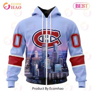 NHL Montreal Canadiens Special Design With City Skyline 3D Hoodie