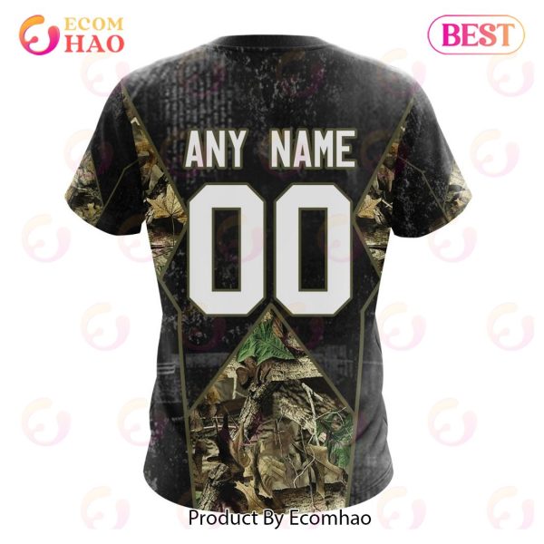 Personalized NRL Canberra Raiders Special Camo Hunting Design 3D Hoodie