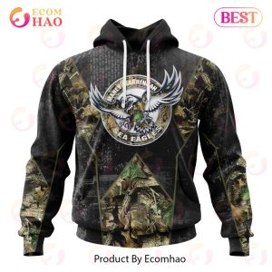 Personalized NRL Manly Warringah Sea Eagles Special Camo Hunting Design 3D Hoodie