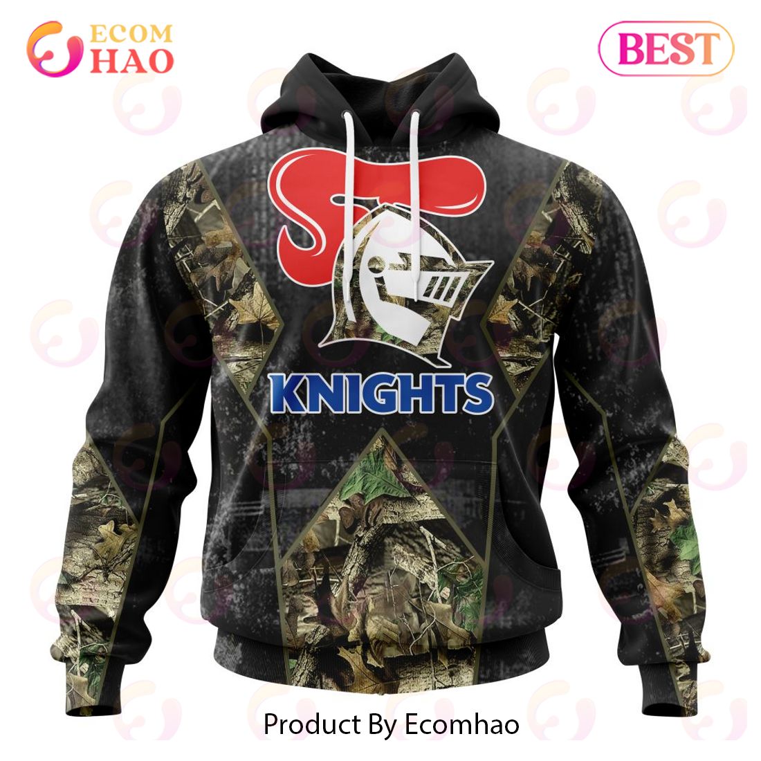 Personalized NRL North Queensland Cowboys Special Camo Hunting Design 3D Hoodie