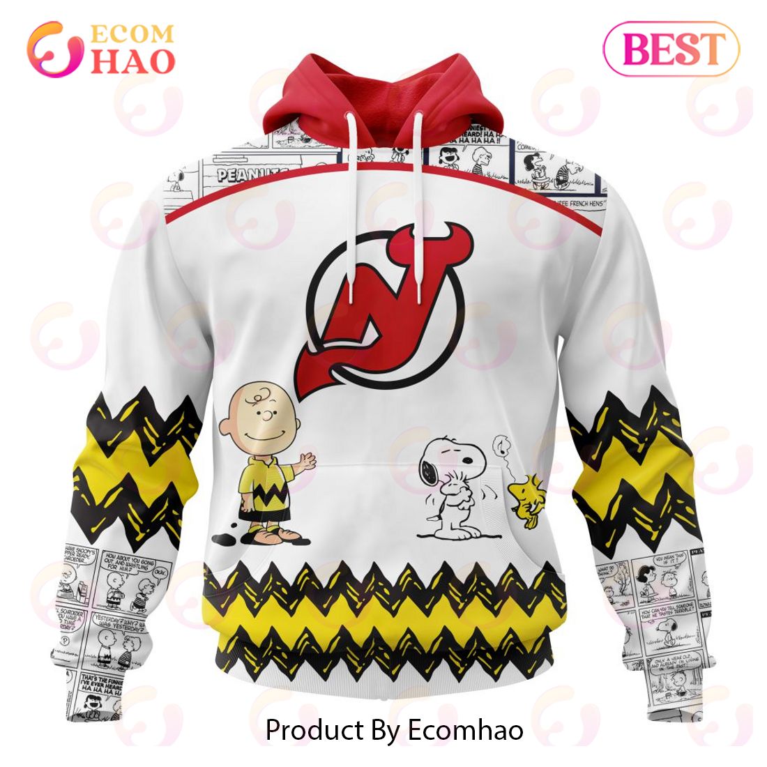 Personalized NHL New Jersey Devils Special Peanuts Design 3D Hoodie