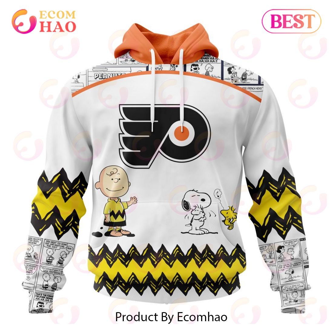 Personalized NHL Philadelphia Flyers Special Peanuts Design 3D Hoodie