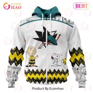Personalized NHL San Jose Sharks Special Peanuts Design 3D Hoodie