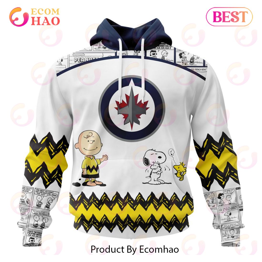 Personalized NHL Washington Capitals Special Peanuts Design 3D Hoodie