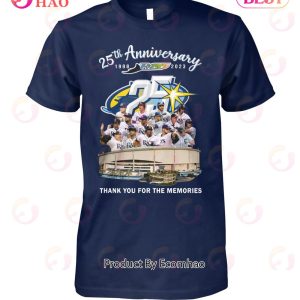 25th Anniversary 1998 – 2023 Rays Thank You For The Memories T-Shirt