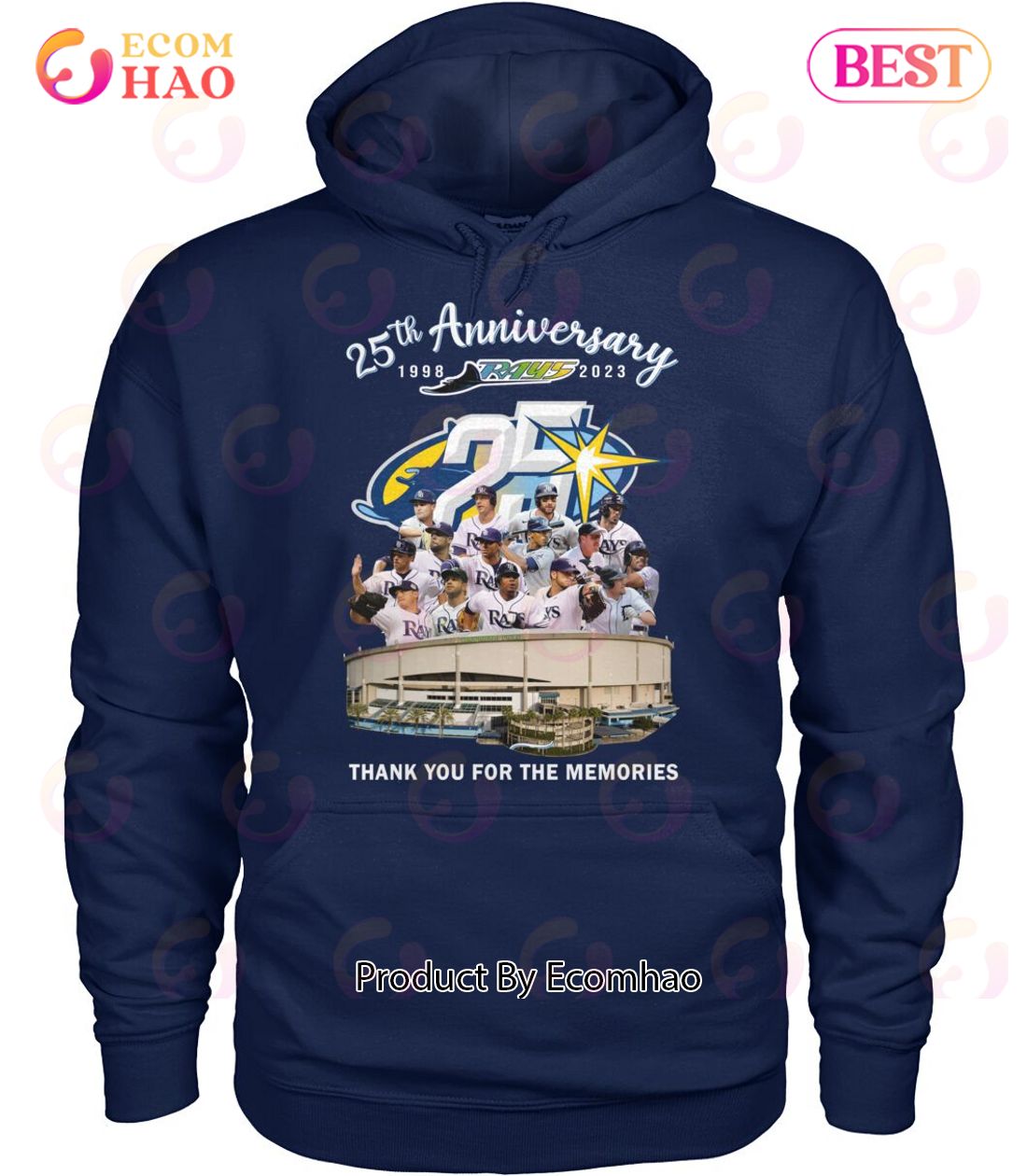 25th Anniversary 1998 – 2023 Rays Thank You For The Memories T-Shirt