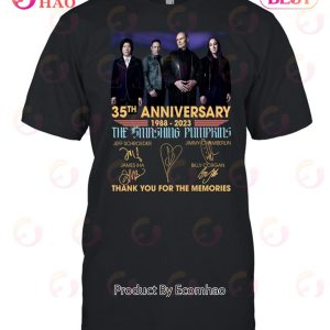 35th Anniversary 1988 – 2023 The Smashing Pumpkins Thank You For The Memories T-Shirt