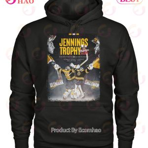 Jennings Trophy Champs Fewest Goals Against  In The NHL Linus Ullmark And Jeremy Swayman T-Shirt