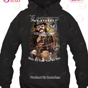 Lemmy In Memory Of December 28, 2015 Born To Lose Live To Win T-Shirt