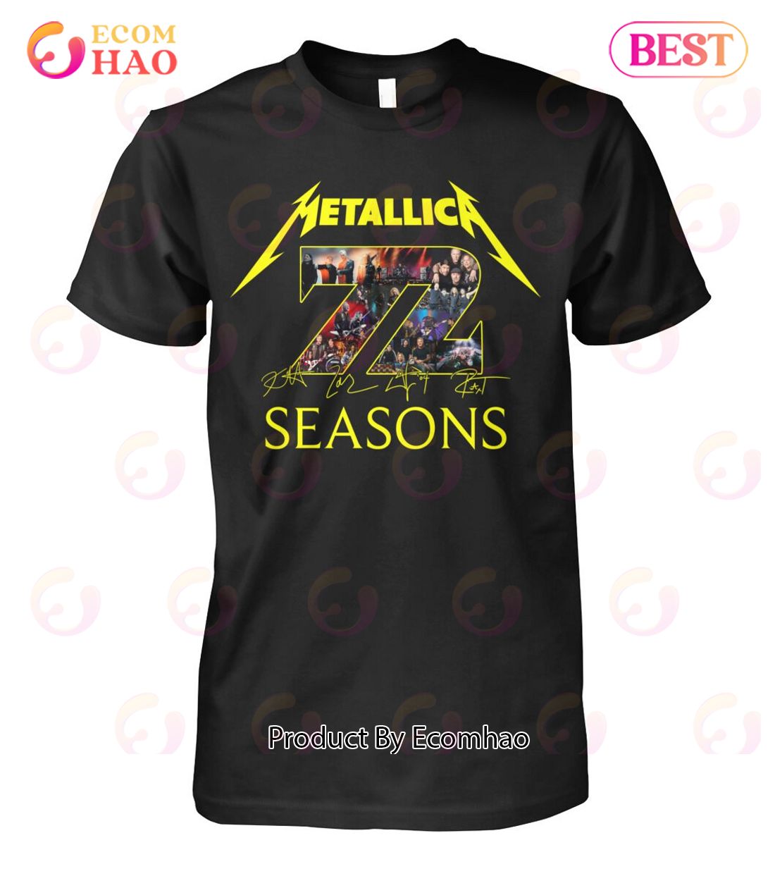 Metallica 72 Seasons Signature T-Shirt - Ecomhao Store