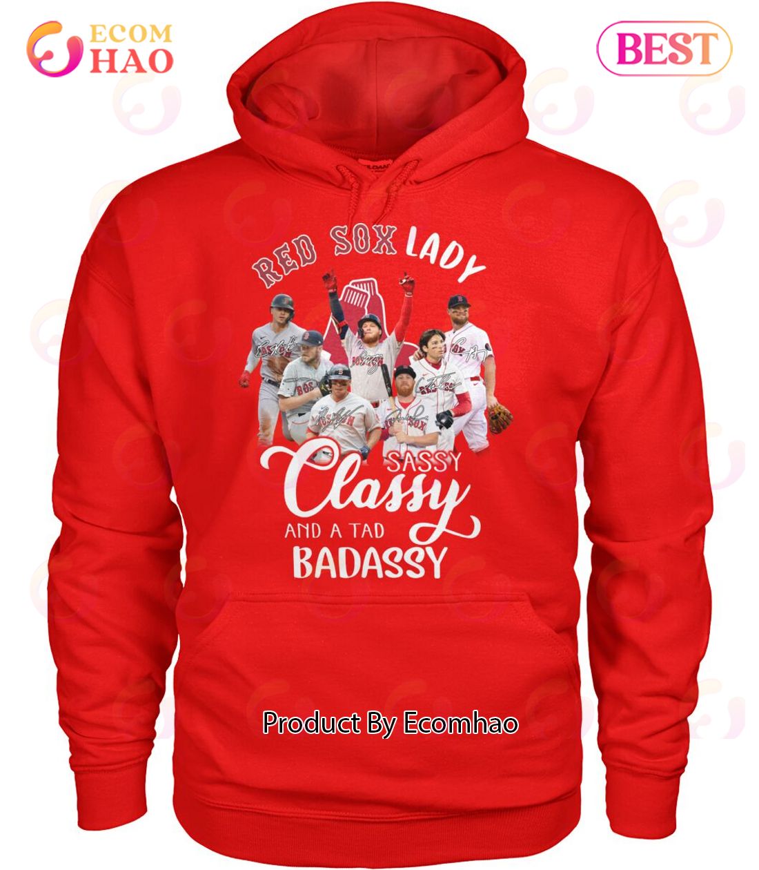 Red Sox Lady Sassy Classy And A Tad Badassy T-Shirt