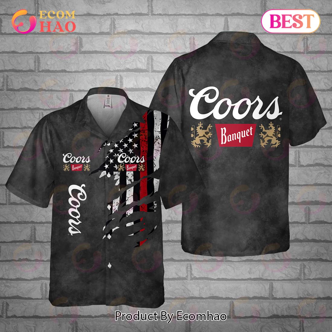 Coors Banquet Smoke Hawaiian Shirt