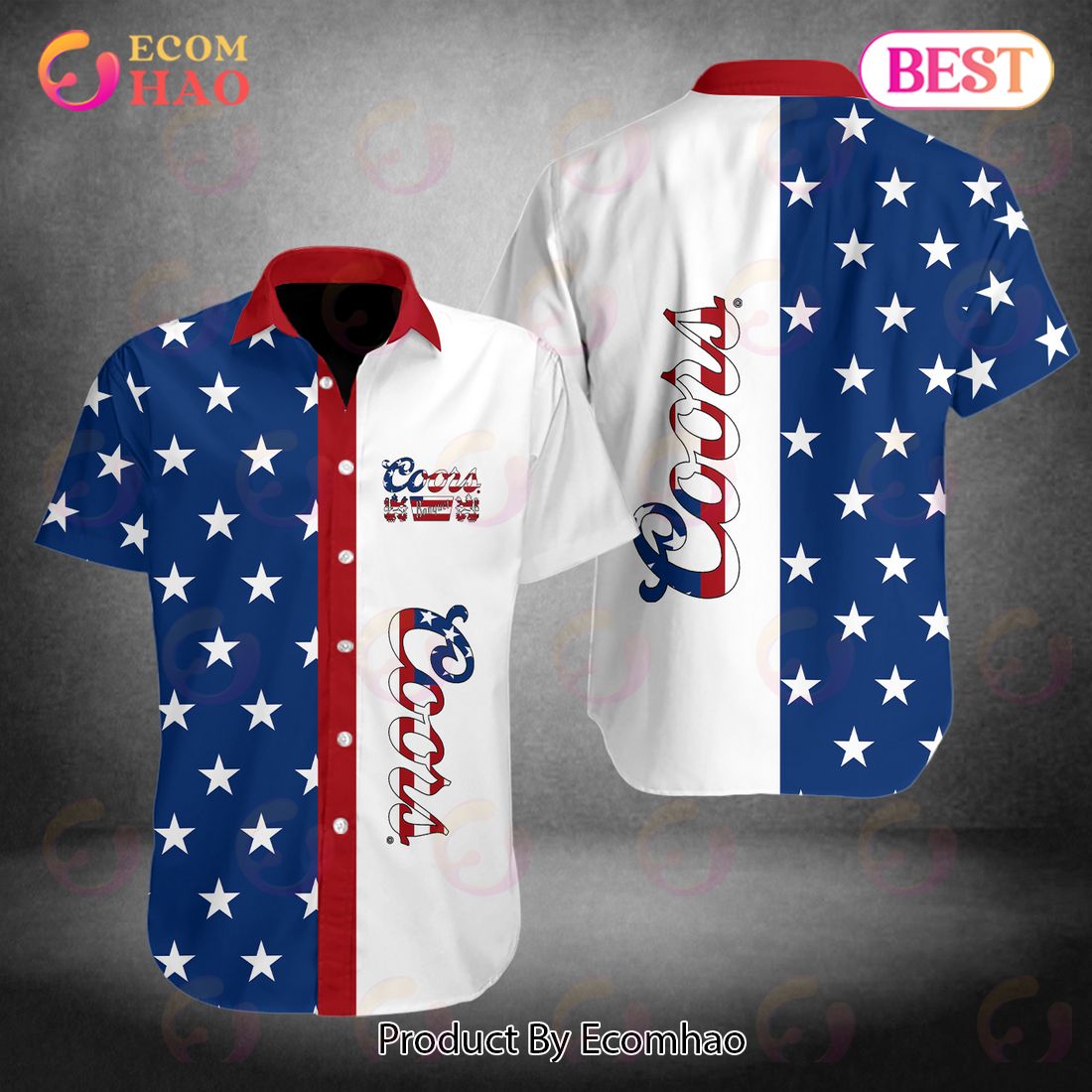 Coors Banquet Special Design With Flag Hawaiian Shirt