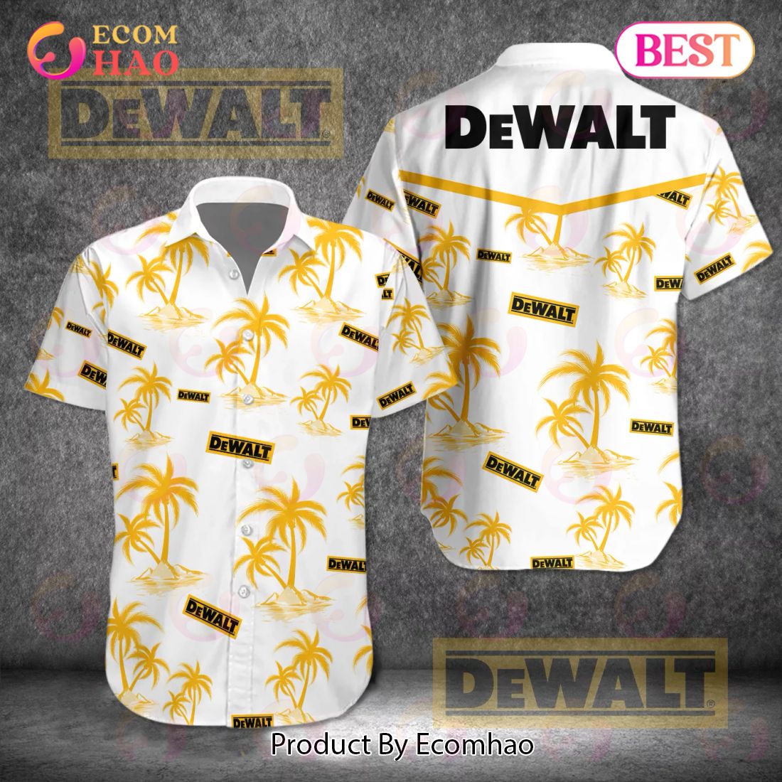 Tropical Dewalt Button Shirt