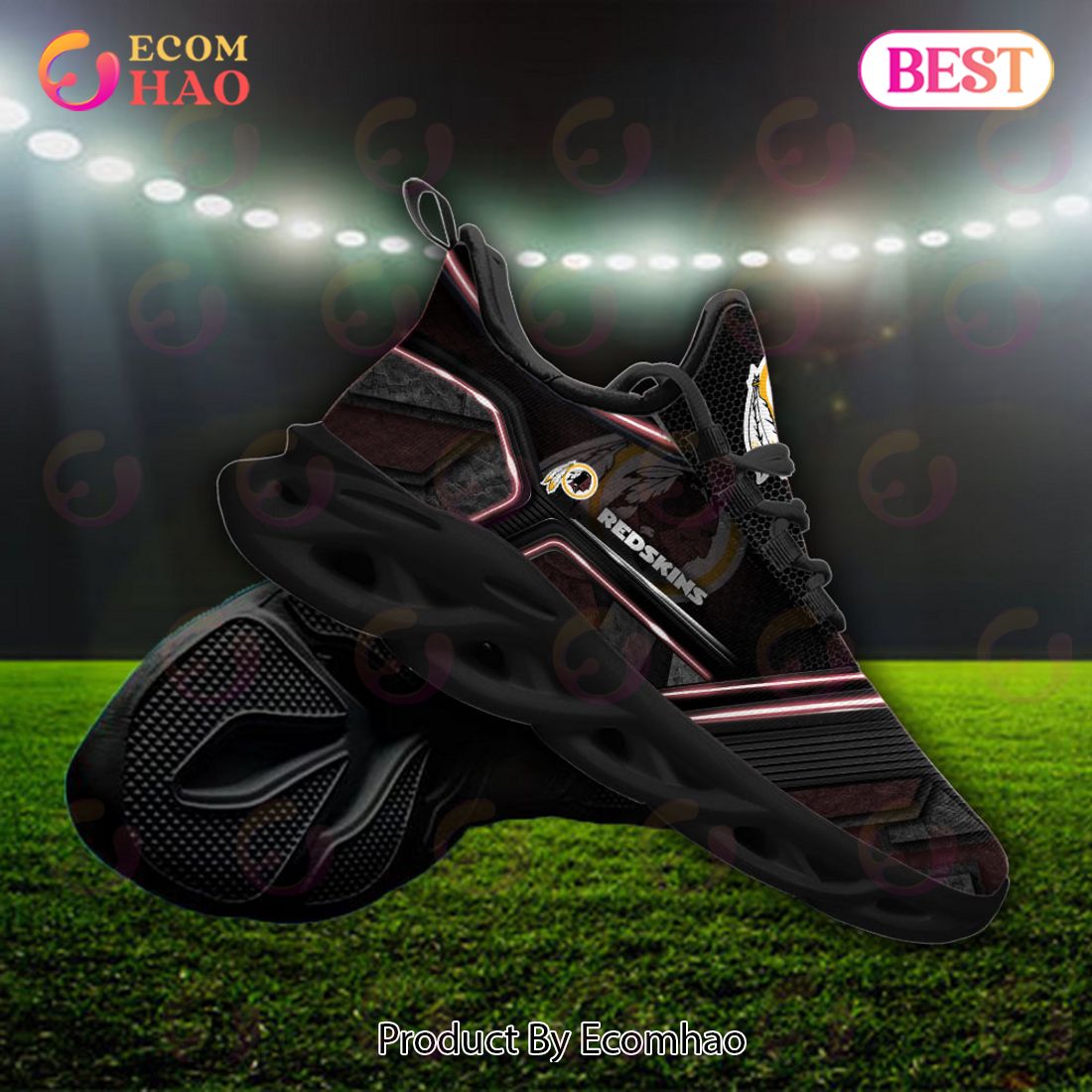 NEW NFL Washington Redskins Custom Name Max Soul Sneaker