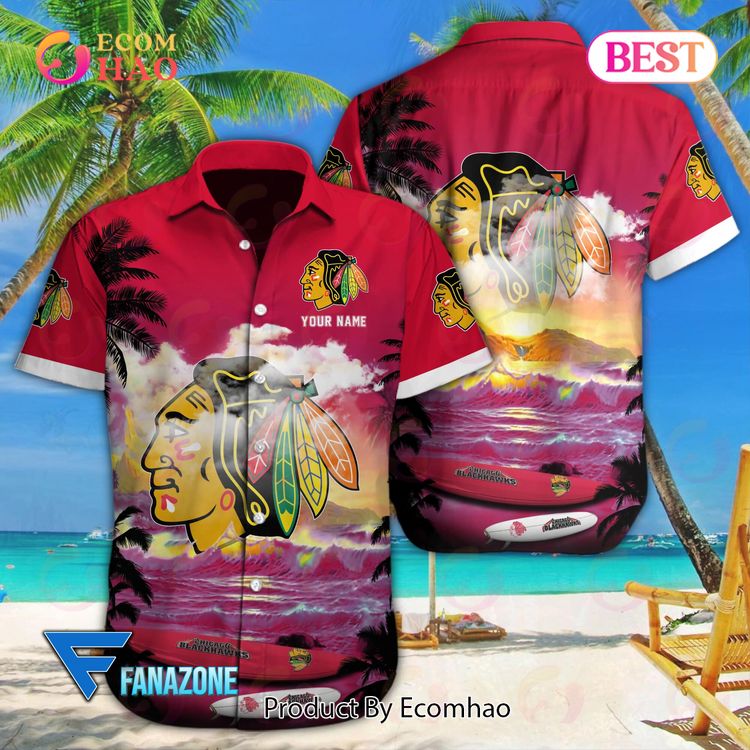 Chicago Blackhawks NHL Custom Hawaii Shirt