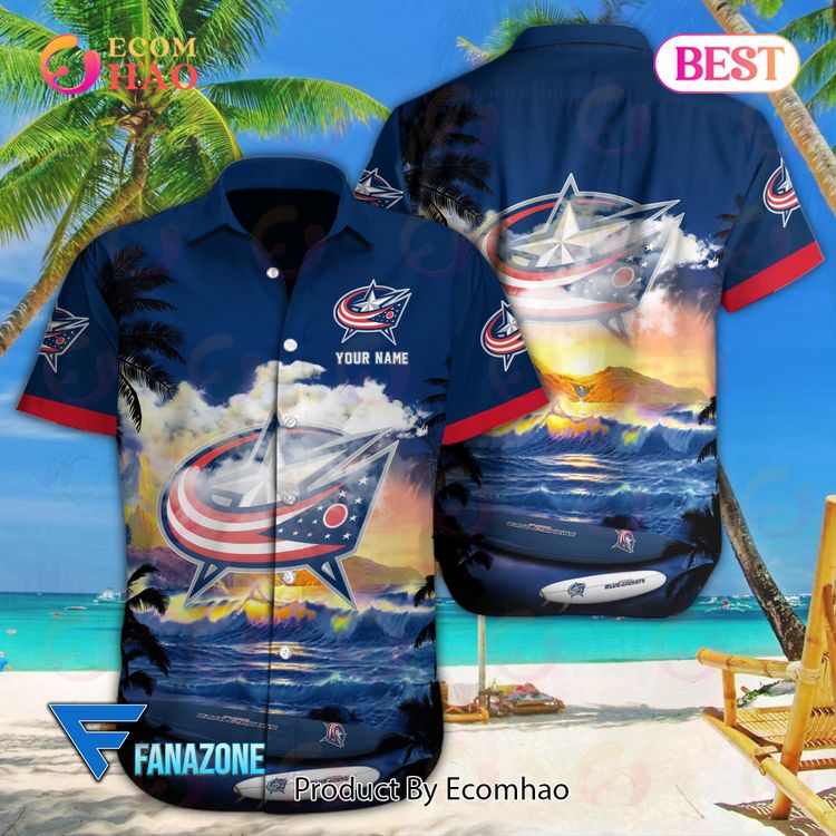 Columbus Blue Jackets NHL Custom Hawaii Shirt