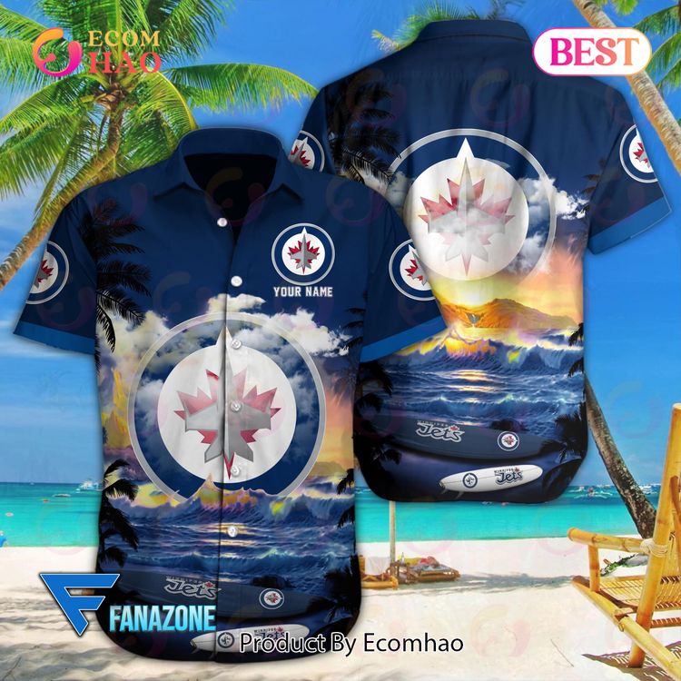 NHL Winnipeg Jets Design Logo 1 Hawaiian Shirt For Men And Women