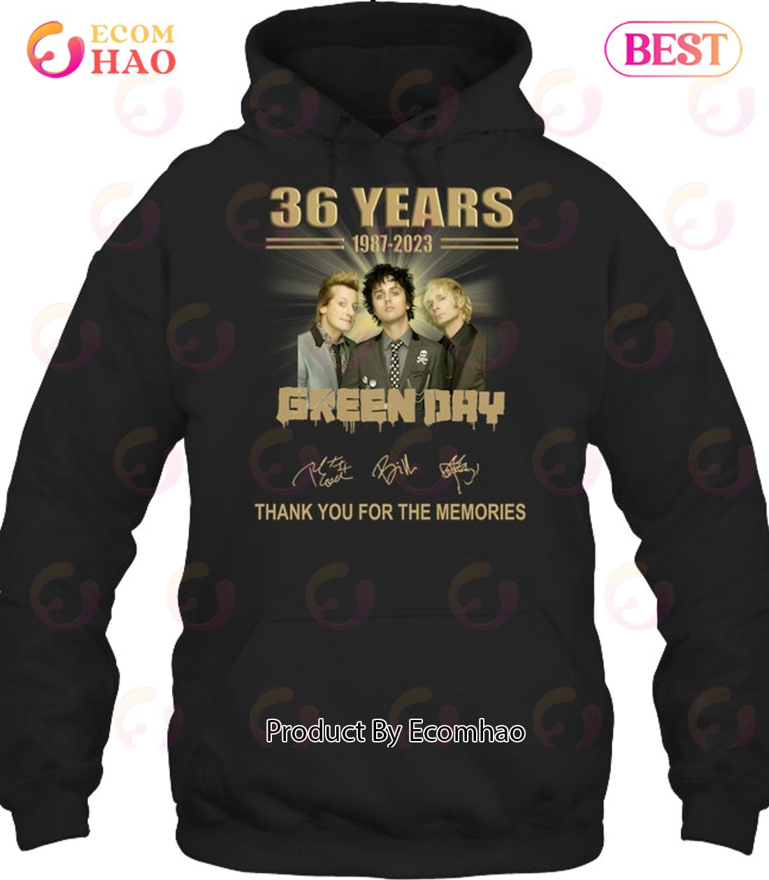 36 Years 1987 – 2023 Green Day Thank You For The Memories T-Shirt