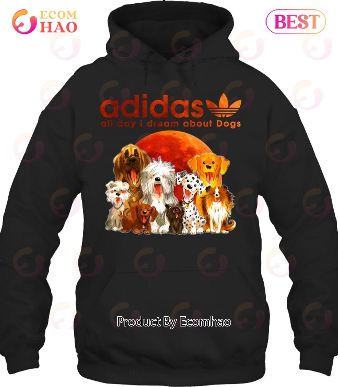 Adidas All Day I Dream About Dogs T-Shirt Luxury Items