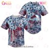 NHL Columbus Blue Jackets Special Hawaiian Design Baseball Jersey