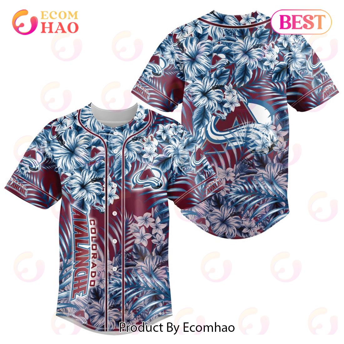 NHL Chicago Blackhawks Special Hawaiian Design Baseball Jersey