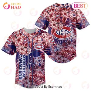 NHL Montreal Canadiens Special Hawaiian Design Baseball Jersey