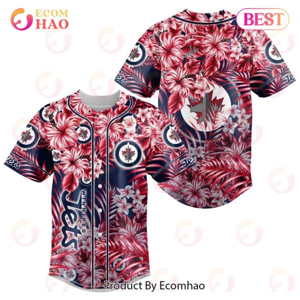 NHL Winnipeg Jets Special Hawaiian Design Baseball Jersey