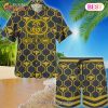 NEW Gucci Bee Black Gold Hawaiian Shirt & Beach Shorts