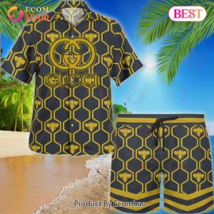 NEW Gucci Bee Hawaiian Shirt & Beach Shorts