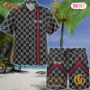 NEW Gucci Fashion 2023 Hawaiian Shirt & Beach Shorts NEW Gucci Fashion 2023 Hawaiian Shirt & Beach Shorts
