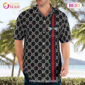 NEW Gucci Dragonfly Hawaiian Shirt & Beach Shorts