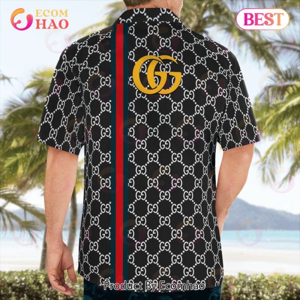 NEW Gucci Dragonfly Hawaiian Shirt & Beach Shorts