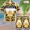 NEW Versace Black White Hot Summer 2023 Hawaiian Shirt & Beach Shorts NEW Versace Black White Hot Summer 2023 Hawaiian Shirt & Beach Shorts