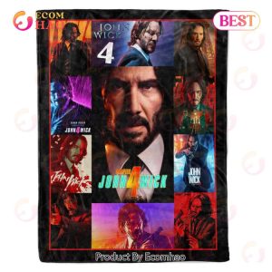 John Wick Chapter 4 Fleece Sherpa Blanket