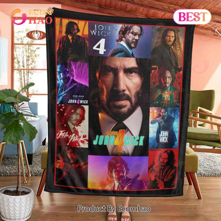 John Wick Chapter 4 Fleece Sherpa Blanket