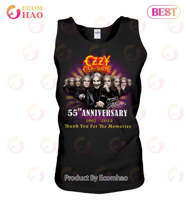 Ozzy Osbourne 55th Anniversary 1967 – 2023 Thank You For The Memories T-Shirt