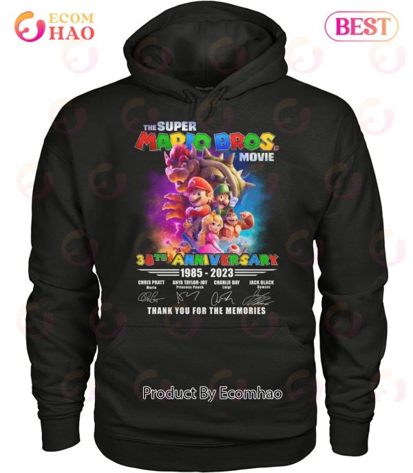 The Super Mario Bros Movie 38th Anniversary 1985 – 2023 Thank You For The Memories T-Shirt