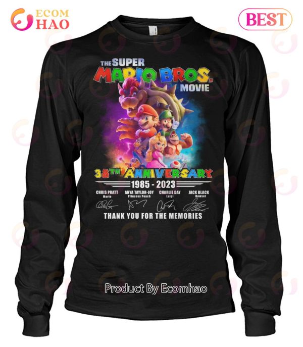 The Super Mario Bros Movie 38th Anniversary 1985 – 2023 Thank You For The Memories T-Shirt