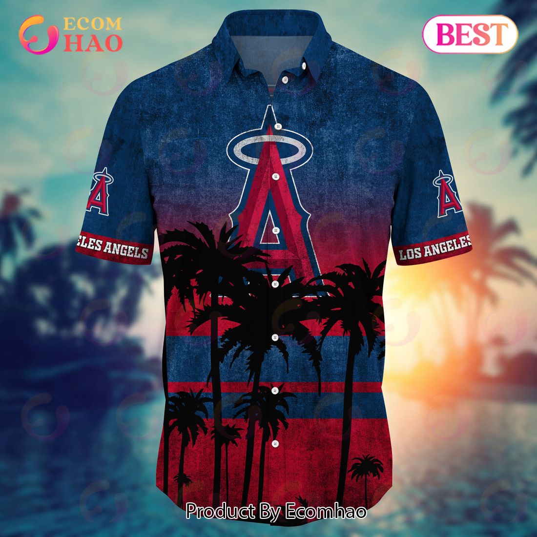 MLB Los Angeles Angels Coconut Hawaiian shirt, Short - LIMITED EDITION