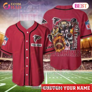Atlanta Falcons NFL Personalized Baseball Jersey