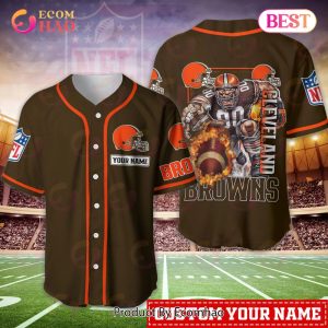 Cleveland Browns NFL Personalized Baseball Jersey