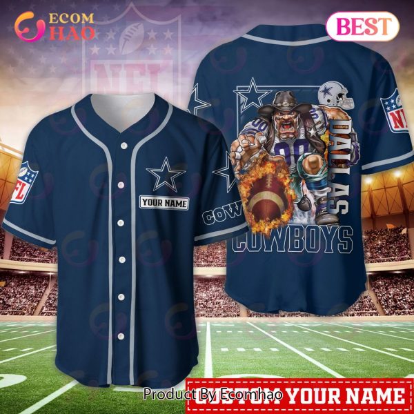 Dallas Cowboys NFL Personalized Baseball Jersey
