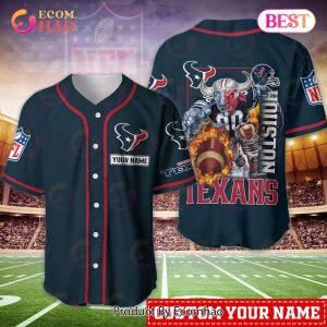 Houston Texans NFL Personalized Baseball Jersey