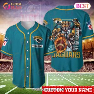 Jacksonville Jaguars NFL Personalized Baseball Jersey