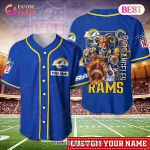 Los Angeles Rams NFL Personalized Baseball Jersey